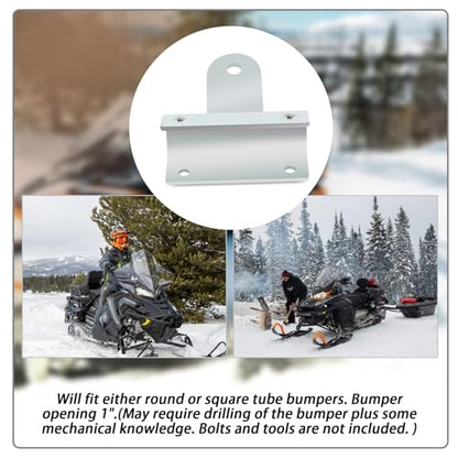 1Pc 12-101 Snowmobile Bumper Hitch,Metal,Fracture Resistance