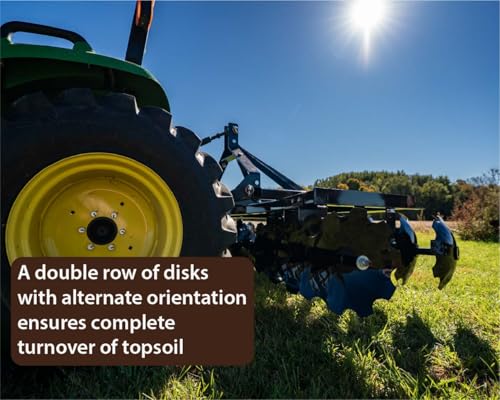 Impact Implements® 72" Disc Plow 3-Point Attachment for Cat-1 Tractors - size: CAT 1 Disc Plow