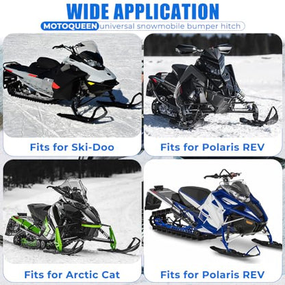 Upgraded Universal Snowmobile Bumper Sled Trailer Hitch Tow Hitch