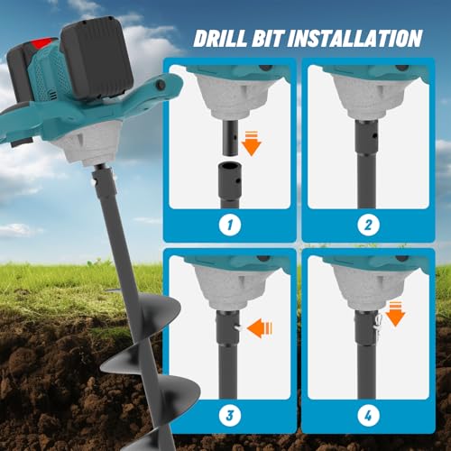 Cordless Post Hole Digger for Makita 18V Battery, Bare Tool - size: Small