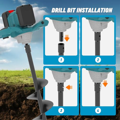 Cordless Post Hole Digger for Makita 18V Battery, Bare Tool - size: Small