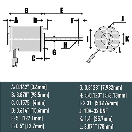 Replacement Motor for ATVS100 Broadcast Spreader 3008793 Buyers SaltDogg