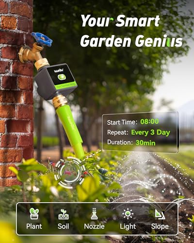 RainPoint WiFi Water Timer WiFi Hose Timer Smart Irrigation System for Garden Lawn Yard
