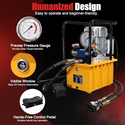 Electric Hydraulic Pump Double Acting 10000 PSI 8L Hydraulic Power Pack