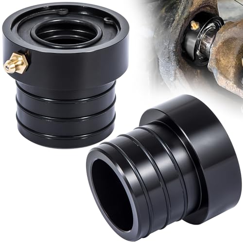 MG21103 Dana 30/44 Front Axle Tube Seal Pair For Jeep Wrangler JK JKU 2007-2018, YJ 1987-1995, TJ 1997-2006, LJ 2004-2006, Cherokee (XJ) 1984-2001, Grand Cherokee (ZJ) 1993-2001 (2PCS Black) - color: Black