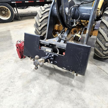 YITAMOTOR 3/8" Skid Steer Mount Plate with 2" Removable Receiver, DarkBlack - color: Dark Black