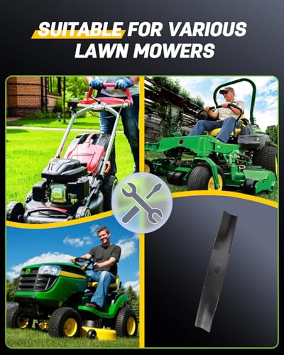 OCPTY 48'' Deck Mower Blades Fit for Husqvarna 2748GLS, for Poulan PB20VA48