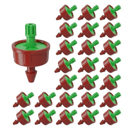 0.25 GPH Pressure Compensating Drippers for Irrigation System,25 Pack - size: 0.25 GPH 25PCS
