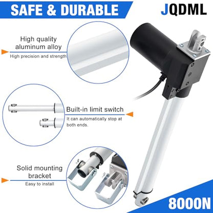 JQDML 28 Inch Stroke 1700 lbs Heavy Duty Linear Actuator 12V - size: 28"