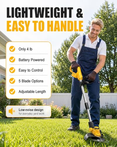 Cordless Weed Wacker for Dewalt 20V Battery(Battery Not Included)