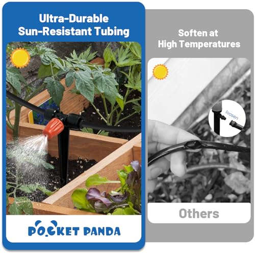 Misting Drip Irrigation System for Garden Watering,Raised Bed 120FT - size: 120FT