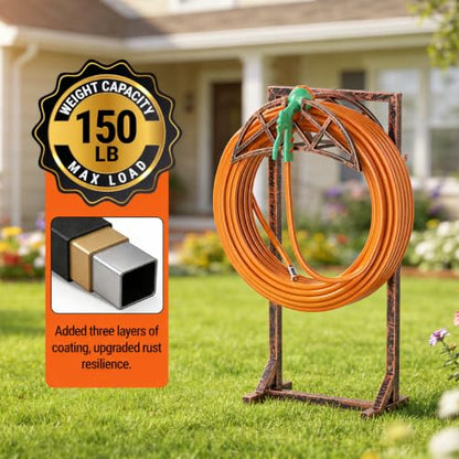 Garden Hose Holder Stand, Water Hose Reel Storage Rack