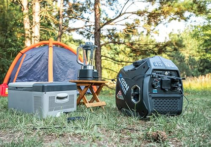 Pulsar 4,200W Portable Gas-Powered Quiet Inverter Generator for Home Emergency Backup, Parallel Capability, RV Ready, Long Run Time, GX420N - style: 4200 Watts + Gas Only + RV Ready