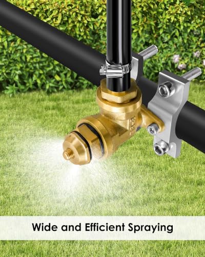 Upgraded Boomless Spray Nozzle for ATV Spot Sprayer Up to 31 FT Width Range - size: Silver