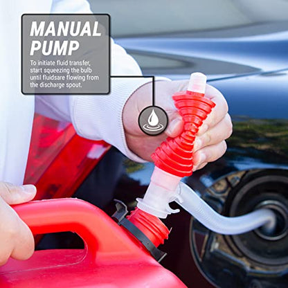 TERA PUMP Heavy Duty Manual Hand-Operated Siphon Pump - style: 1.8 Gal / Min