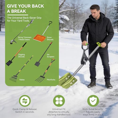 Back Saver Handle for Weed Eater,String Trimmer,Snow Shovel,Rake - size: 1 Pack