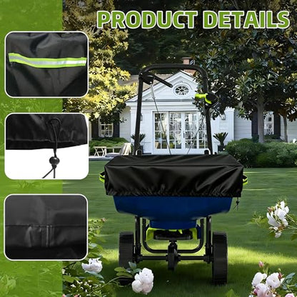 Broadcast Spreader Cover - 600D Waterproof, Fits 85-100lb Hopper, 26x26x10