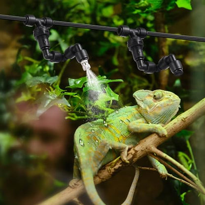14 Pack Single-Head 1/4 Reptile Mister Nozzles Kit,Reptile Misting - size: Single-Head*2
