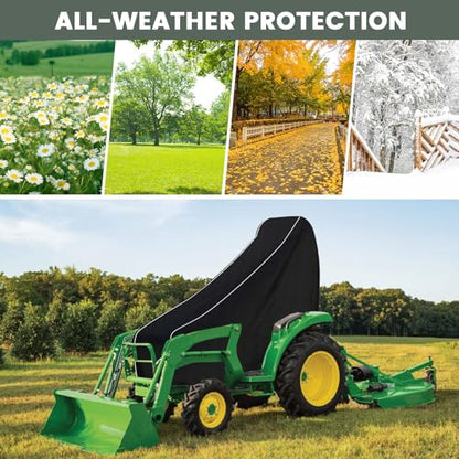 Waterproof Compact Tractors Cover Replace for John Deere 1025R 2520/ Kubota - size: Large