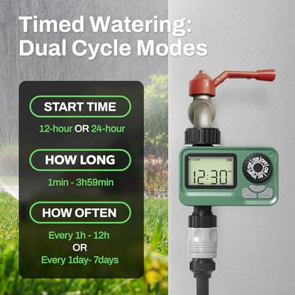 BN LINK Outdoor Water Timer for Garden Hose, Programmable Sprinkler Timer - size: 1 Outlet