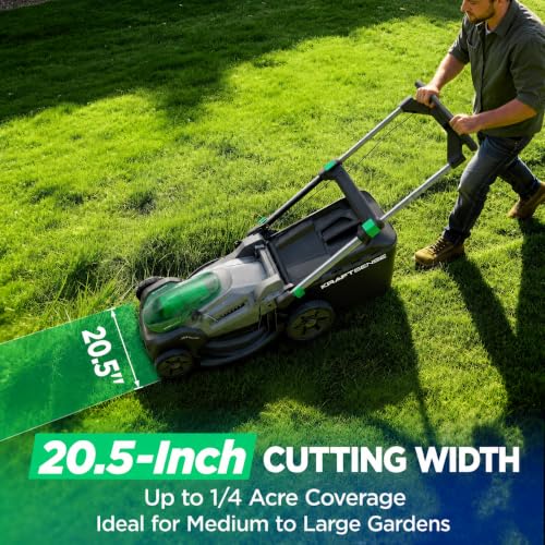 20.5" 40V Brushless Cordless Electric Self Propelled Lawn Mower - size: 20.5 Inch