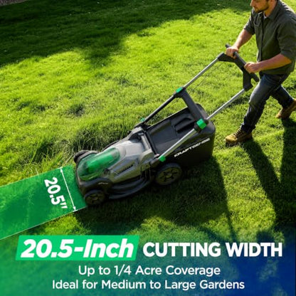 20.5" 40V Brushless Cordless Electric Self Propelled Lawn Mower - size: 20.5 Inch