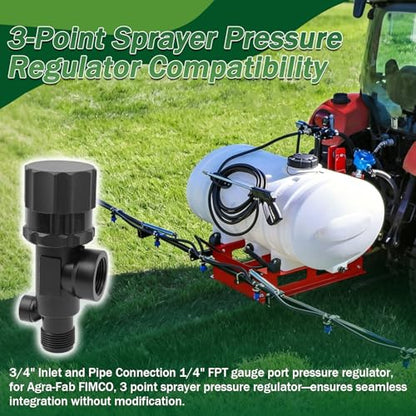 23120-3/4-PP Sprayer Pressure Regulator, 3/4" Inlet for Agra-Fab & FIMCO