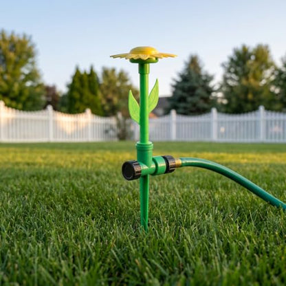 VICASKY 3pcs Sunflower Nozzle Lawn Watering Sprayer with Angle Control for Efficient Garden Irrigation for Lawns Vegetable Gardens and Outdoor Cooling