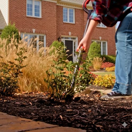 Root Slayer RS233 Perennial Garden Shovel, Fiberglass Shaft, Black - color: Black, size: Medium