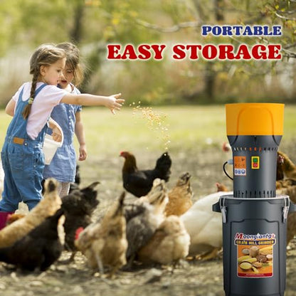 Moogiantgo Grain Mill Grinder 6.6 Gal Electric Corn Grinder 1300W Feed Mill - size: 25L