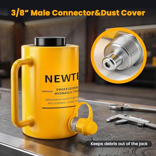 NEWTRY 30T Hydraulic Hollow Jack Cylinder, 2" Stroke Porta Power Ram
