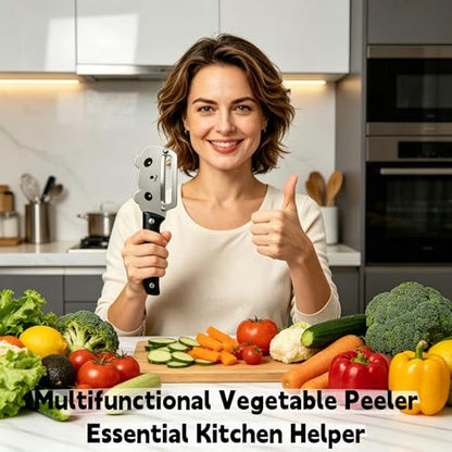 Maxjoy Vegetable Peeler, Stainless Steel Blade, PP Handle - color: White#Yellow#Silver