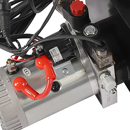 Hydraulic Power Unit Hydraulic Pump 20 Quart, Dump Trailer Hydraulic Pump - color: Double Acting + 20 Quart