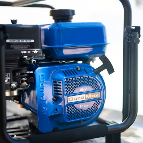 DuroMax XP652WX 212cc 158-Gpm 2-Inch Dual-Fuel Portable Semi-Trash Water Pump - style: 158-GPM 2-Inch Dual Fuel Pump
