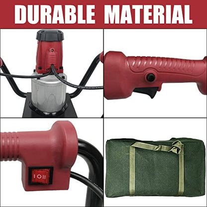 1500W Electric Post Hole Digger with Reverse, 2×6" & 2×4" Bits - color: Red, style: Reverse - 2×6"and 2×4" Auger Bits