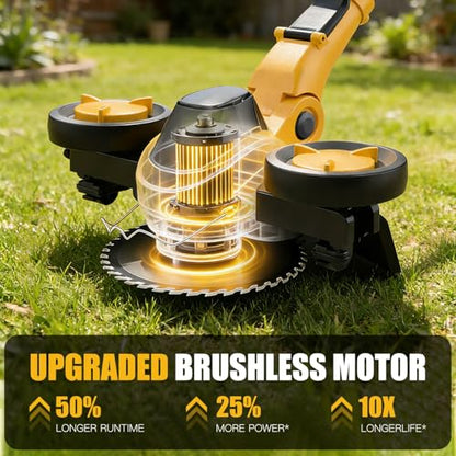 Givilo 11-Inch Weed Wacker Cordless Compatible with DEWALT 20V MAX Battery