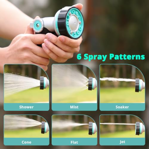 QUOBAS Garden Hose Nozzle Heavy Duty, Water Hose Sprayer Nozzle - size: 8 Inch
