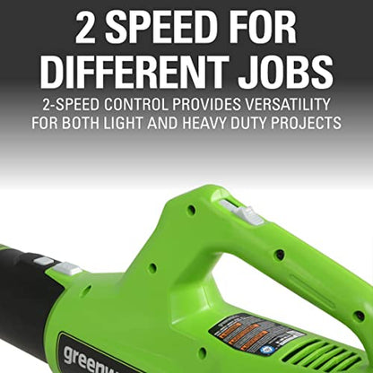 Greenworks 24V 12 in String Trimmer & 320 CFM Blower Combo, 2.0 Ah Battery - style: Gen 2 Combo (12" + 320 CFM)