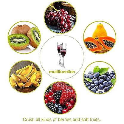 SQUEEZE master Fruit Apple Cider Wine Classic Press- 4.75 Gallon/18L-Solid Wood Basket with Grape Berry Wine Classic Crusher -7 Litre/1.8Gallon
