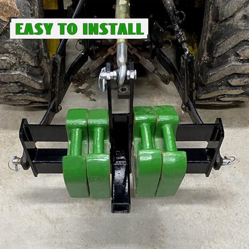 ECOTRIC 3 Point Trailer Receiver with Suitcase Weight Brackets Category 1