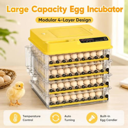 288 Egg Incubator for Hatching Eggs with Auto Turner, Temp Control, Candler - color: 288 Egg