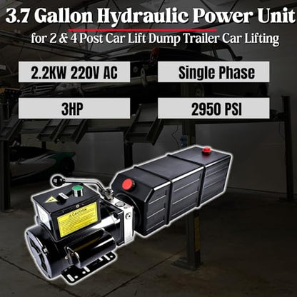 220V Single-Acting Hydraulic Power Unit for 2 & 4 Post Car Lift