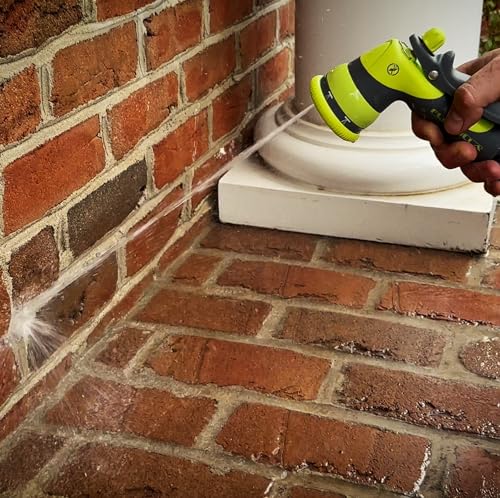 Flexzilla Heavy Duty 7-Pattern Adjustable Pistol Grip Garden Hose Nozzle Sprayer with Multiple Spray Settings & Durable Design - color: Chartreuse, style: 7-Pattern Flow Control