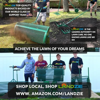 Landzie Lawn Roller 36 Inch, Water Filled Poly Sod Roller - size: 36 Inches
