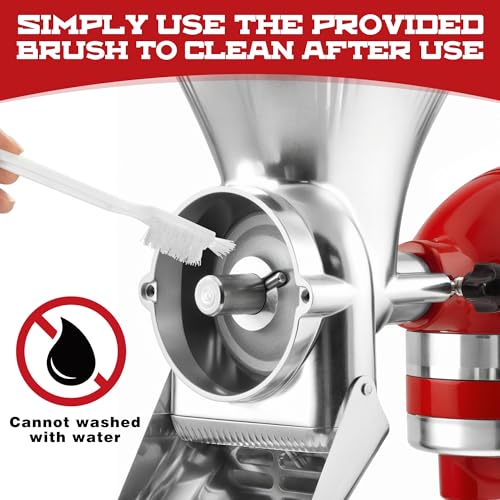 KITOART All Metal Grain Mill Attachment for Kitchenaid Stand Mixers - color: New Upgrades