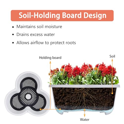 VECELO 5 Tier Vertical Garden Planter, Self Watering Stackable Planters with Wheels for Strawberries, Herbs, Flowers, Vegetables, White - color: White, size: 5 Tier