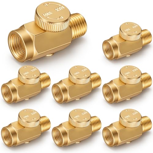 Tudomro 8 Pcs 1/4"npt In-line Air Flow Regulator, Heavy Duty