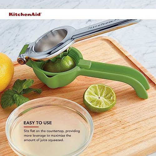 KitchenAid Citrus Juice Press Squeezer for Lemons and Limes with Seed Catcher and Pour Spout, 8 Inch (Pack of 12) - color: Lime, size: 8 Inch (Pack of 12)