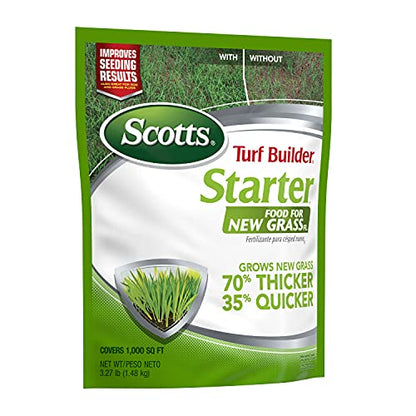 Scotts Turf Builder Starter Food for New GrassFL, 3.27 lbs. - size: 1,000 sq. ft., style: Florida