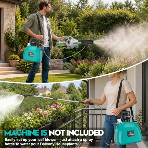 2-in-1 Mist Sprayer Compatible with EGO Leaf Blower, 2.1 Gal, No Blower - color: Green